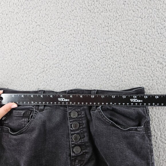 KanCan Jeans Womens 29 High Rise Skinny Button Fly Frayed Hem Denim - Picture 8 of 16